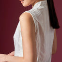 Camilla Milk Sleeveless - Mandalas Women’s Modern Kebaya Top - Mandalas