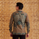 Candrakangu - Mandalas Premium Men's Long Sleeve Batik Shirt - Mandalas