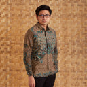 Candrakangu - Mandalas Premium Men's Long Sleeve Batik Shirt - Mandalas