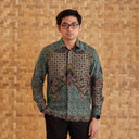 Candrakasca - Mandalas Premium Men's Long Sleeve Batik Shirt - Mandalas