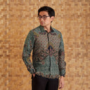 Candrakasca - Mandalas Premium Men's Long Sleeve Batik Shirt - Mandalas