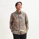 Cayablu - Mandalas Kemeja Batik Pria Premium Lengan Panjang - Mandalas