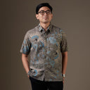 Cayablu - Mandalas Kemeja Batik Pria Premium Lengan Pendek - Mandalas