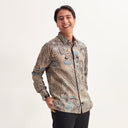 Cayablu - Mandalas Set Sarimbit Couple Kemeja Lengan Panjang dan Rok Batik Premium - Mandalas