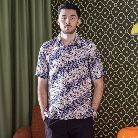 Parawil - Mandalas Kemeja Batik Pria Premium Lengan Pendek