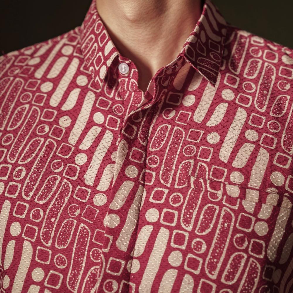 Bonaka - Mandalas Premium Men's Long Sleeve Batik Shirt