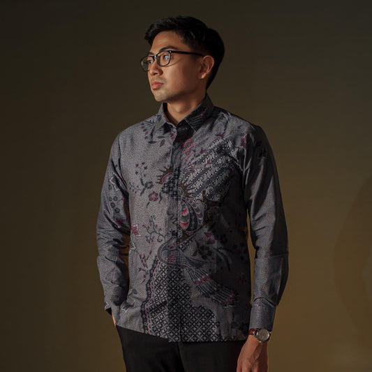 Ranus - Mandalas Premium Men's Long Sleeve Batik Shirt