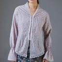 Celina Clay Lengan Panjang - Mandalas Atasan Kebaya Wanita Outer Katun Bordir Modern - Mandalas