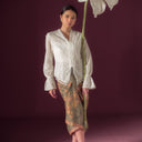 Celina Lengan Panjang - Mandalas Atasan Kebaya Wanita Outer Katun Bordir Modern - Mandalas