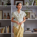 Celina Lengan Pendek - Mandalas Atasan Kebaya Wanita Outer Katun Bordir Modern - Mandalas