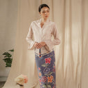 Celina Oat Lengan Panjang - Mandalas Atasan Kebaya Wanita Outer Katun Bordir Modern - Mandalas