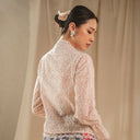 Celina Oat Lengan Panjang - Mandalas Atasan Kebaya Wanita Outer Katun Bordir Modern - Mandalas