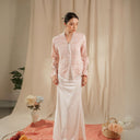 Celina Pink Lengan Panjang - Mandalas Atasan Kebaya Wanita Outer Katun Bordir Modern - Mandalas
