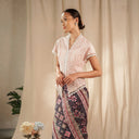 Celina Pink Lengan Pendek - Mandalas Atasan Kebaya Wanita Outer Katun Bordir Modern - Mandalas