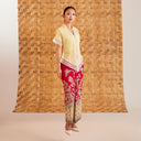 Celine Butter Short Sleeve - Mandalas Women’s Modern Embroidered Cotton Kebaya Top - Mandalas