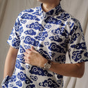 Cirrus - Mandalas Kemeja Batik Pria Premium Lengan Pendek - Mandalas