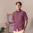Claret - Mandalas Kemeja Batik Pria Premium Lengan Pendek - Mandalas