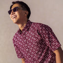 Claret - Mandalas Kemeja Batik Pria Premium Lengan Pendek - Mandalas