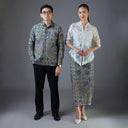Coregal - Mandalas Set Sarimbit Couple Kemeja Lengan Panjang dan Rok Batik Premium - Mandalas