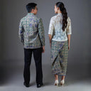 Coregal - Mandalas Set Sarimbit Couple Kemeja Lengan Panjang dan Rok Batik Premium - Mandalas