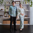 Coretos - Mandalas Set Sarimbit Couple Kemeja Lengan Panjang dan Rok Batik Premium - Mandalas