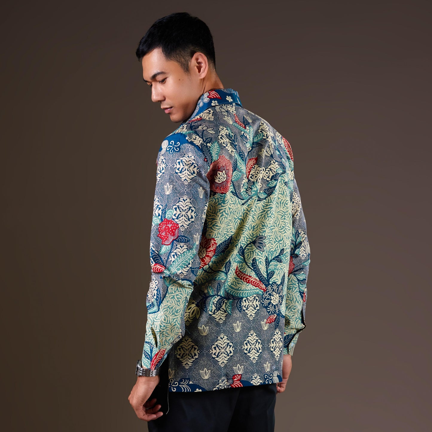 Blazur - Mandalas Premium Men's Long Sleeve Batik Shirt