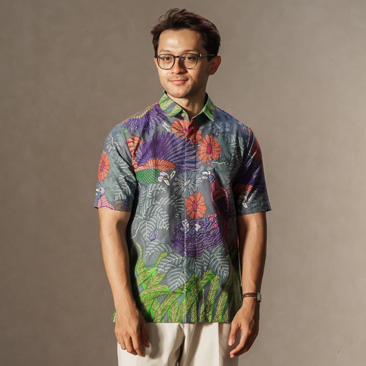 Rangsil - Mandalas Kemeja Batik Pria Premium Lengan Pendek