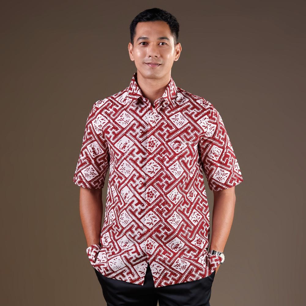 Romarum - Mandalas Kemeja Batik Pria Premium Lengan Pendek