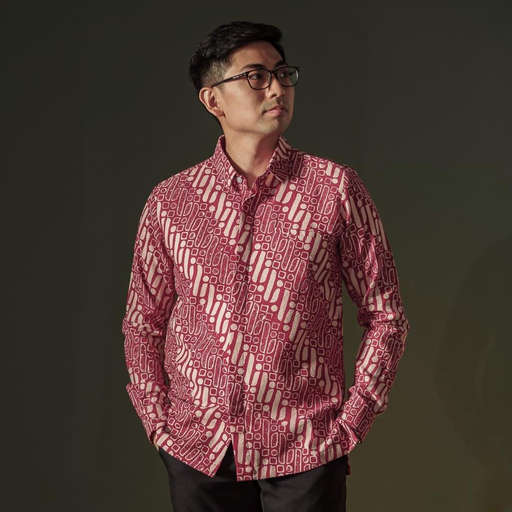 Bonaka - Mandalas Premium Men's Long Sleeve Batik Shirt