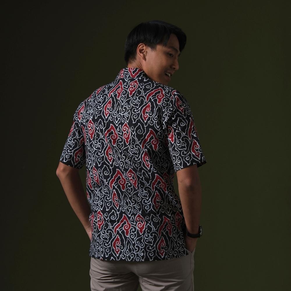 Awanaka - Mandalas Kemeja Batik Pria Premium Lengan Pendek