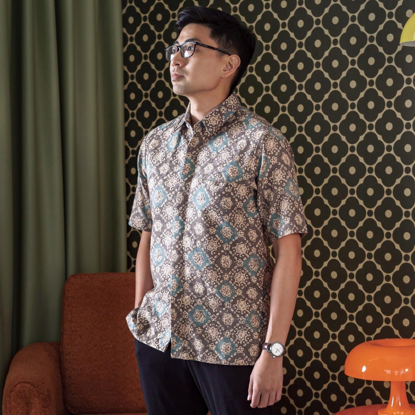 Pino - Mandalas Kemeja Batik Pria Premium Lengan Pendek