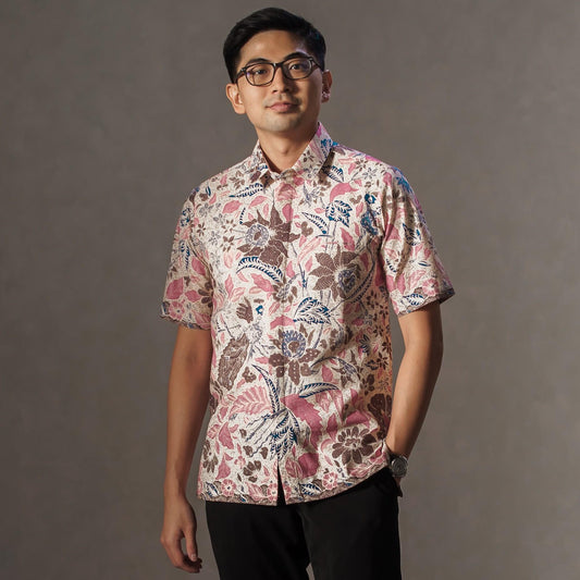 Nubin - Mandalas Premium Men's Short Sleeve Batik Shirt