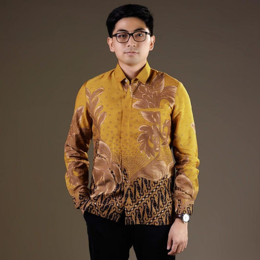 Ravaning - Mandalas Premium Men's Long Sleeve Batik Shirt