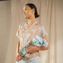 Dalilah Lengan Pendek - Mandalas Atasan Kebaya Set Wanita Outer Batik Bordir Modern - Mandalas