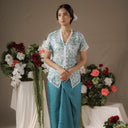 Dalilah Lengan Pendek - Mandalas Atasan Kebaya Set Wanita Outer Batik Bordir Modern - Mandalas