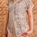Dalilah Short Sleeve - Mandalas Women’s Modern Viscose Blouse - Mandalas