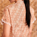 Dalilah Short Sleeve - Mandalas Women’s Modern Viscose Blouse - Mandalas