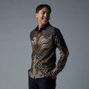 Davidian - Mandalas Kemeja Batik Pria Premium Lengan Panjang - Mandalas