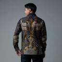 Davidian - Mandalas Kemeja Batik Pria Premium Lengan Panjang - Mandalas