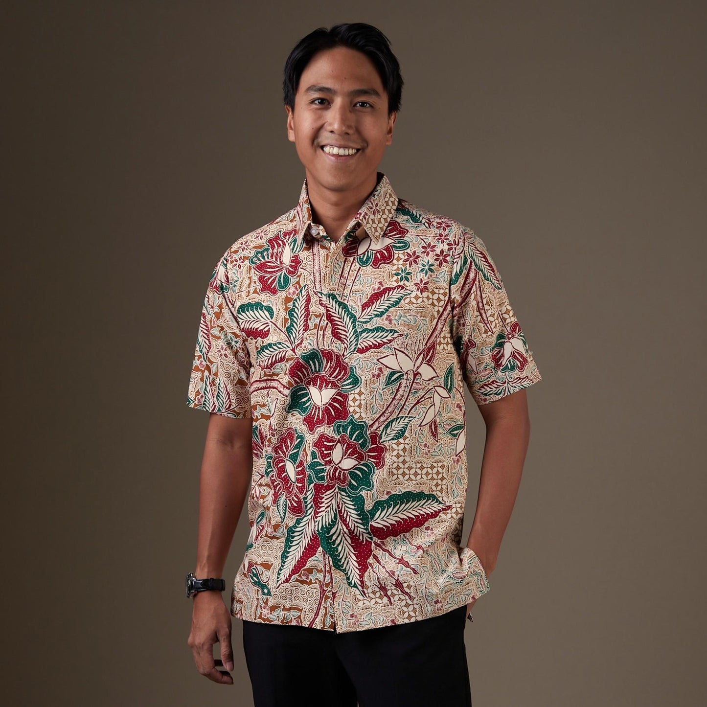 Alured - Mandalas Kemeja Batik Pria Premium Lengan Pendek