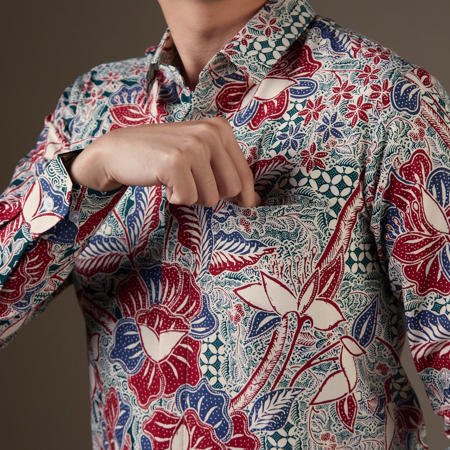 Alujo - Mandalas Kemeja Batik Pria Premium Lengan Panjang