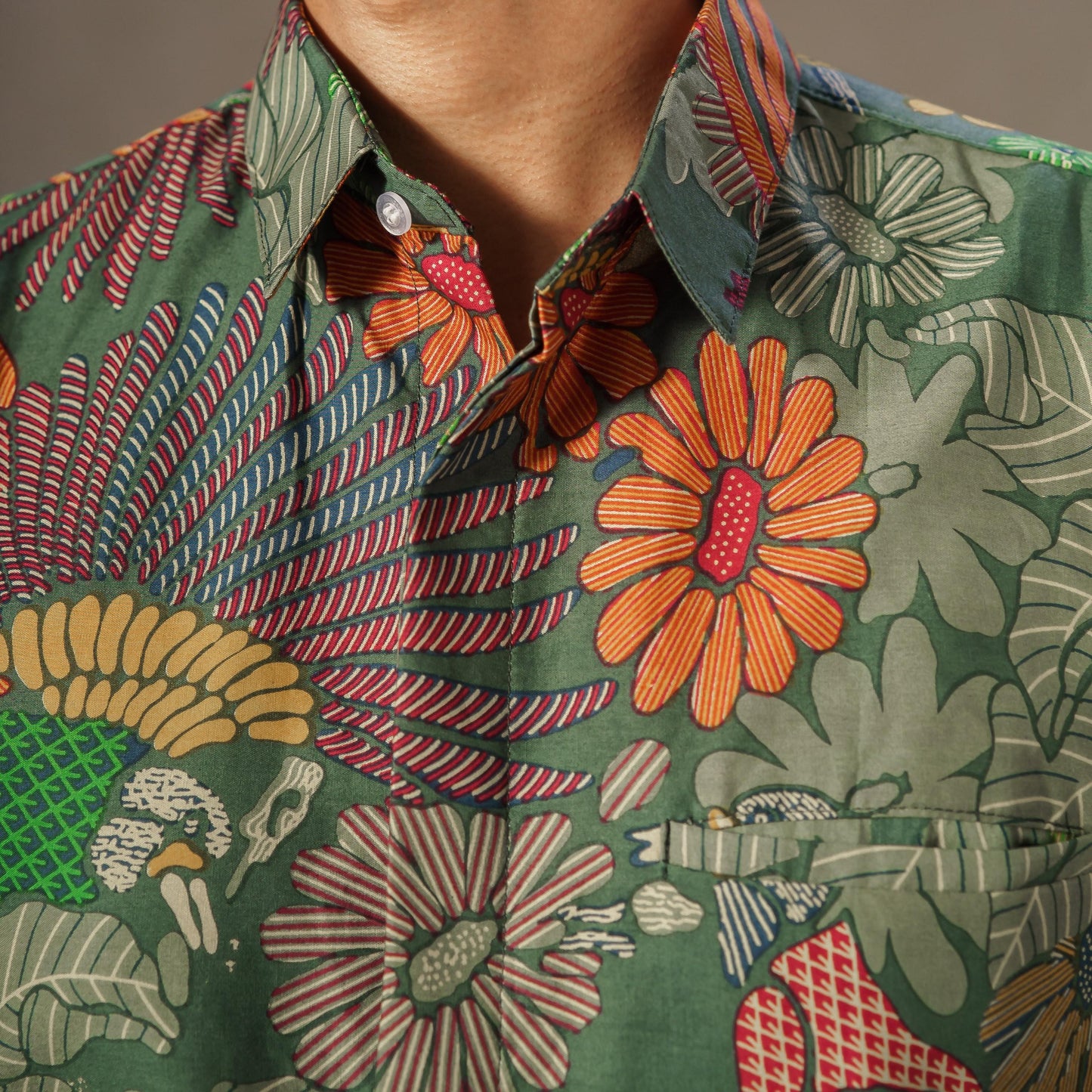 Rangjo - Mandalas Premium Men's Short Sleeve Batik Shirt