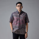 Delvid - Mandalas Kemeja Batik Pria Premium Lengan Pendek - Mandalas