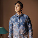 Delviru - Mandalas Kemeja Batik Pria Premium Lengan Panjang - Mandalas