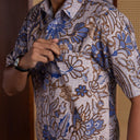 Denblu - Mandalas Kemeja Batik Pria Premium Lengan Pendek - Mandalas