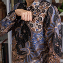 Dewidian - Mandalas Kemeja Batik Pria Premium Lengan Panjang - Mandalas