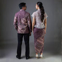 Duval - Mandalas Set Sarimbit Couple Kemeja Lengan Panjang dan Rok Batik Premium - Mandalas
