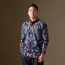 Dwipantara - Mandalas Premium Men’s Long Sleeve Batik Shirt - Mandalas