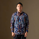 Dwipantara - Mandalas Premium Men’s Long Sleeve Batik Shirt - Mandalas