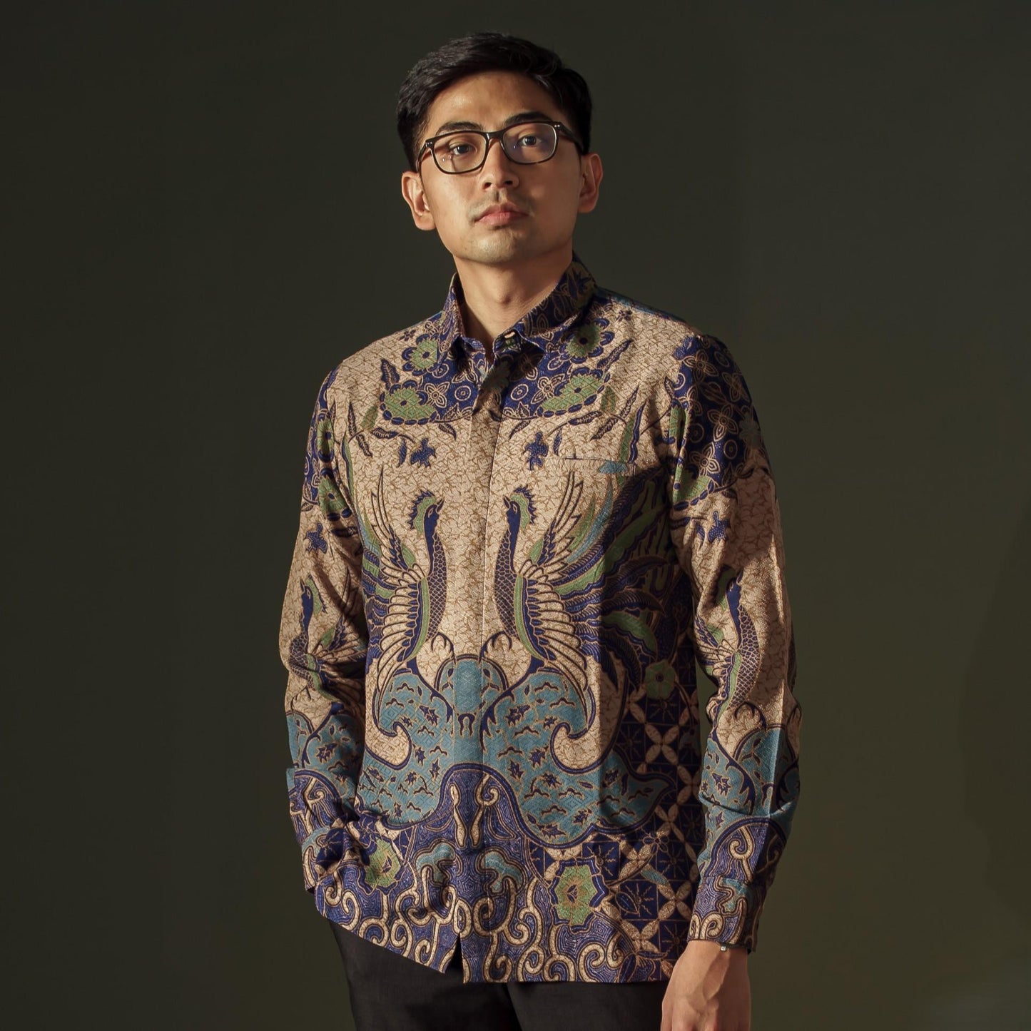 Hiraga - Mandalas Kemeja Batik Pria Premium Lengan Panjang
